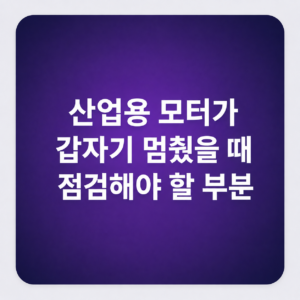 산업용 모터